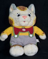 Tomy Richard Scarry's Busy Town Talking HUCKLE Cat Plush Vintage 1985